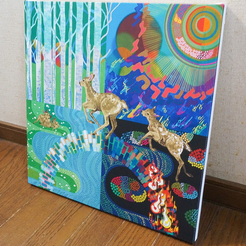 キャンバスアート（ヤギ） 絵画 minumi 通販 6482147｜Creema