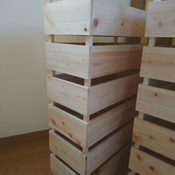 ヒノキボックス 木箱 ベジタブルボックス BOX♪ 使い方色々(^^) 5枚目の画像