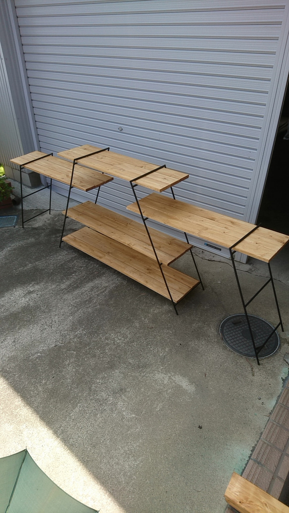 900 アイアンラック アイアンテーブル 多肉植物 キャンプ