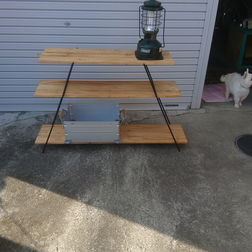 鉄脚高さ930㎜　アイアンシェルフ　観葉植物ラック　多肉植物棚　キャンプテーブル 鉄脚高さ930㎜ アイアンシェルフ 観葉植物ラック 多肉植物棚