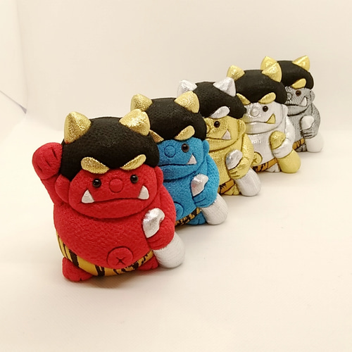 木目込人形 鬼 福を呼ぶ青鬼くん その他人形 Saiga 通販 11143573