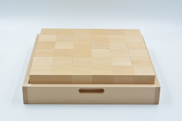 小さな大工さん　積み木　立方体が36個　50ｍｍ基尺 プレゼント　名入れ　木製　知育玩具　商品名[50-36A 5枚目の画像