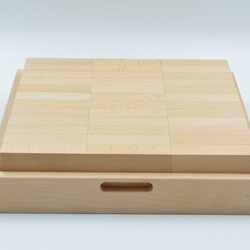 小さな大工さん 積み木 直方体が36個入ったセット 50ｍｍ基尺 日本製 名入れ 木製 知育玩具　商品名[50-36B] 4枚目の画像