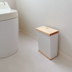 サイズオーダー可】【引取可能】無垢材 目隠し扉がついた！トイレ収納