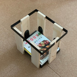 マガジン・新聞ストッカーnatural wood 1枚目の画像