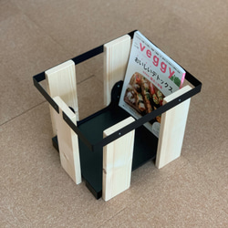 マガジン・新聞ストッカーnatural wood 3枚目の画像