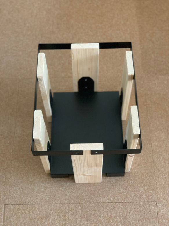 マガジン・新聞ストッカーnatural wood 4枚目の画像