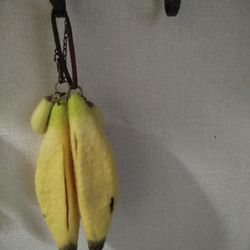 【受注製作】シャチハタ＆リップケース　バナナ　※合皮紐※ 7枚目の画像