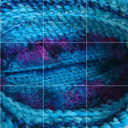 波間の人魚　バッグ　手編み《ズパゲッティ糸》《かごバッグ》 6枚目の画像