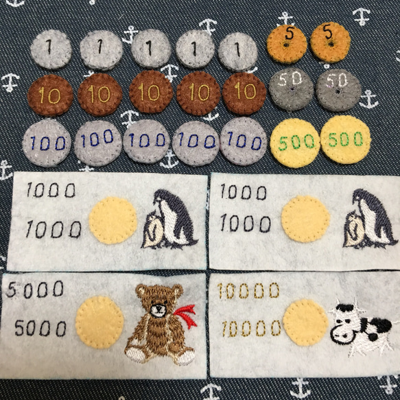 再販】新お買い物ごっこ用お金セット おもちゃ・人形 lilykokoboleh 