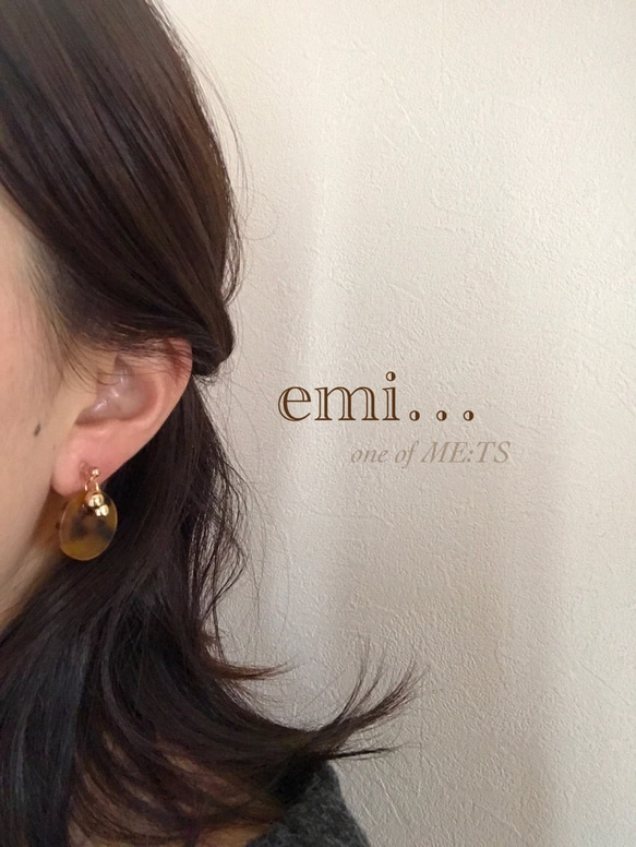 大人の べっ甲 ＊* MARU イヤリング・ノンホールピアス emi… one of ME:TS 通販 3092085｜Creema(クリーマ)