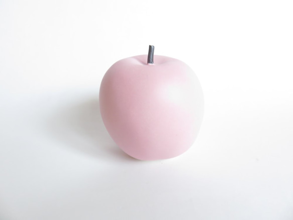 復刻版 桃色のりんご　ピンクマット釉 1枚目の画像