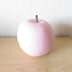 復刻版 桃色のりんご　ピンクマット釉 2枚目の画像