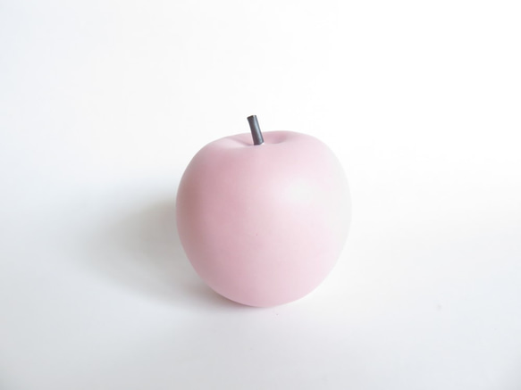 復刻版 桃色のりんご　ピンクマット釉 4枚目の画像
