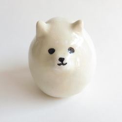 白色Shiba Inu的小雕像 第5張的照片