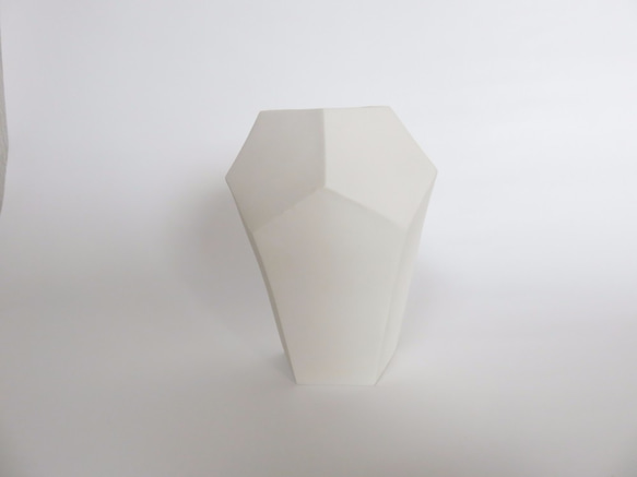 ダイアモンド花器　白　ミドルサイズ　Ⅰ 3枚目の画像
