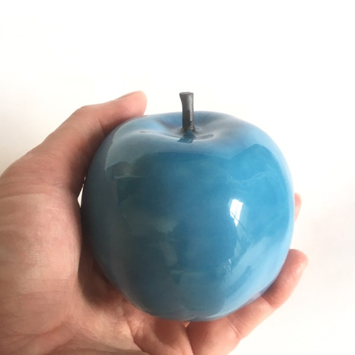 水色のりんご その他置物 Lilyceramic®️ 通販 645179｜Creema