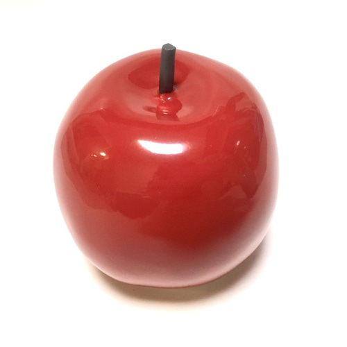 受注制作 まるでりんご飴の様な赤のりんご その他アート Lilyceramic