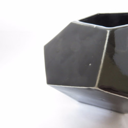 ダイアモンド花器　黒　スモールサイズ　Ⅰ 4枚目の画像