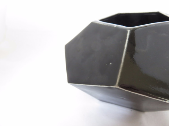 ダイアモンド花器　黒　スモールサイズ　Ⅰ 4枚目の画像