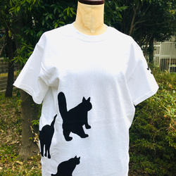 にゃんこTシャツ　XL ユニセックスサイズ 1枚目の画像