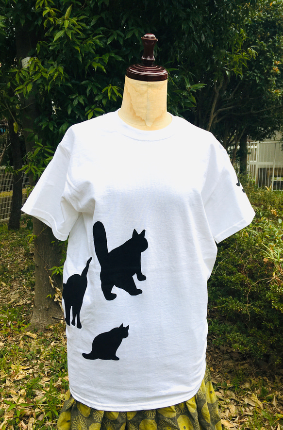 にゃんこTシャツ　XL ユニセックスサイズ 1枚目の画像