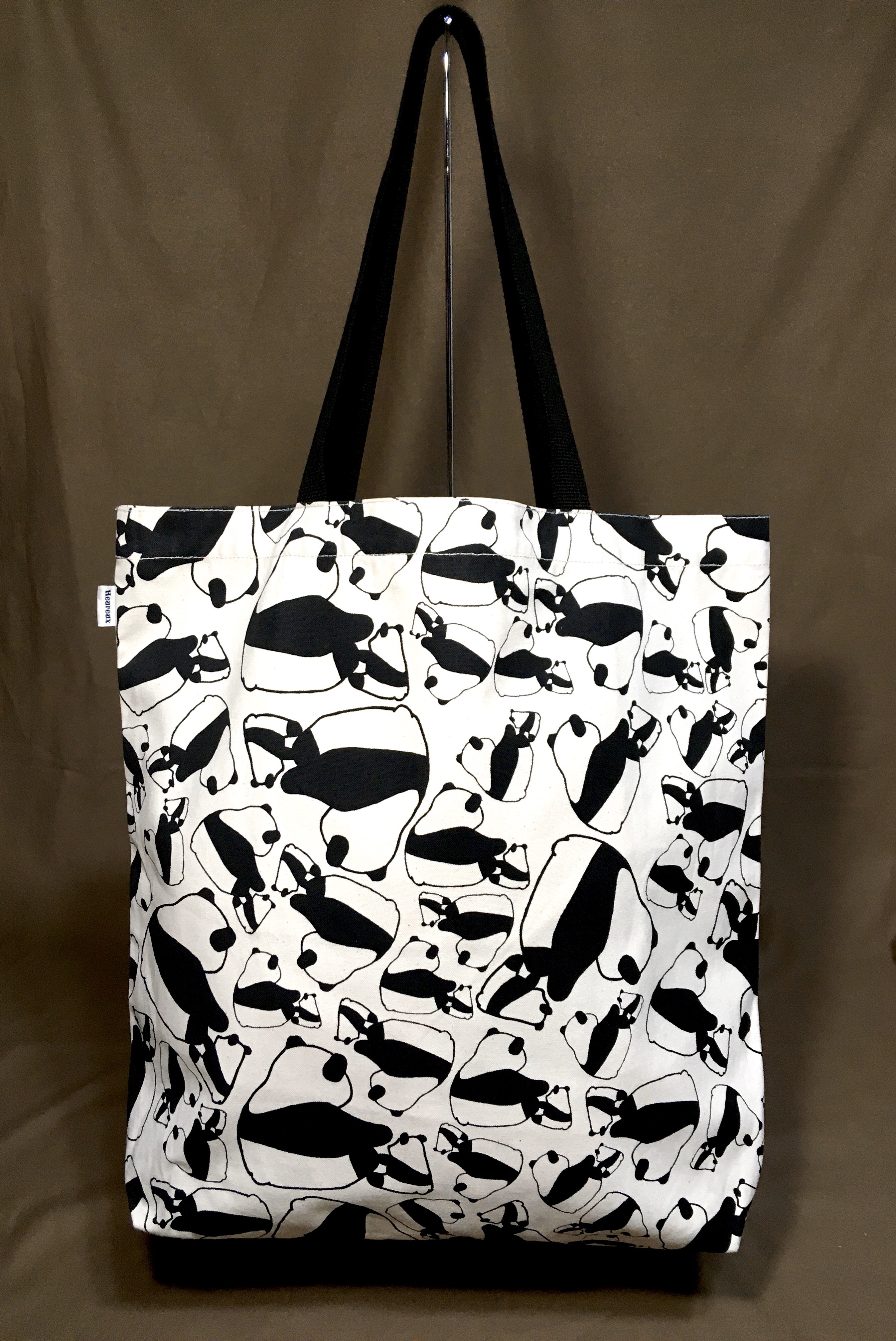 トートバッグ　Lサイズ  親子パンダ