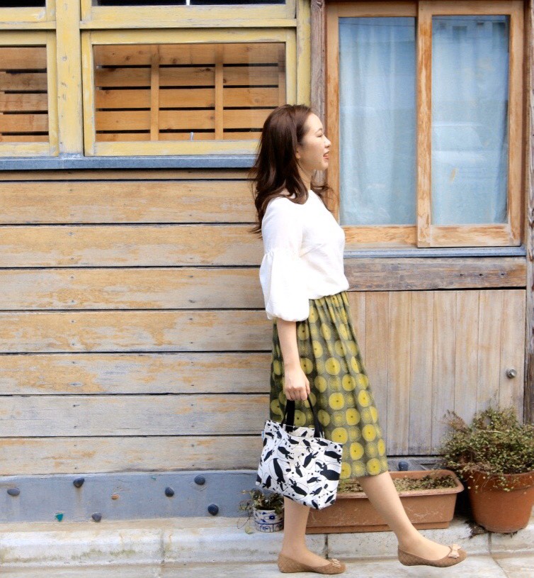 トートバッグSサイズ  グルグル　パステル