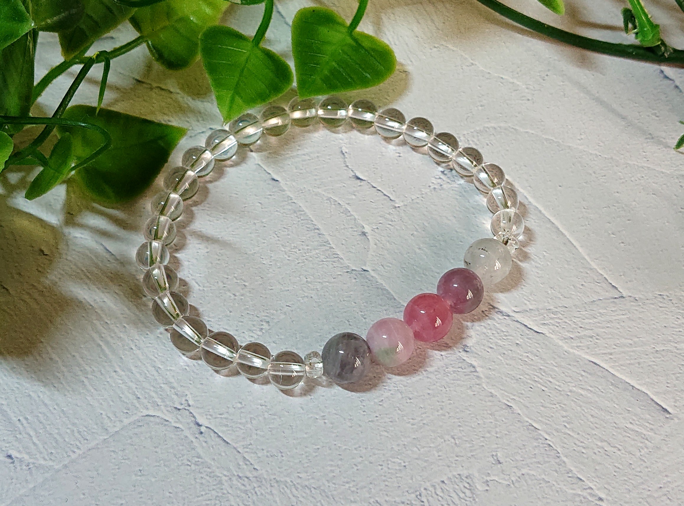 キャンディトルマリン5点ブレスレット