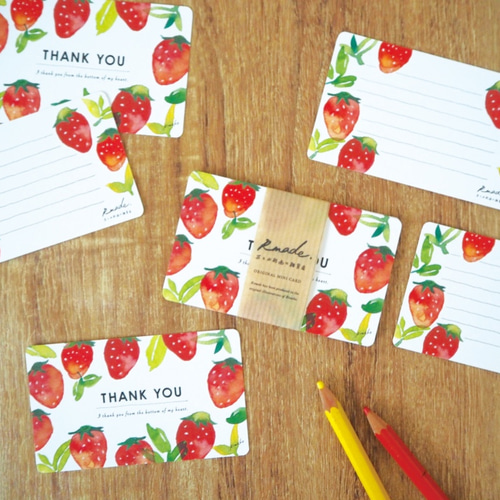 サンキューカード 38枚 いちごちゃんmix サンキューカード38枚いちご