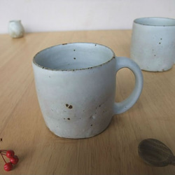 粉引-マットマグカップ-シンプル 1枚目の画像
