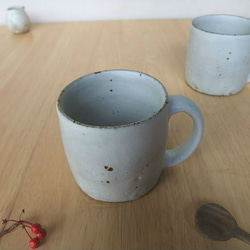 粉引-マットマグカップ-シンプル 4枚目の画像