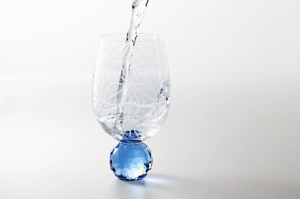 虹が出る東京切子 千代紙 ブルー グラス KILIKO 通販 10918955｜Creema