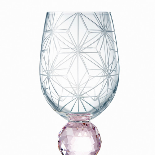 虹が出る東京切子 千代紙 ピンク グラス KILIKO 通販 10918985