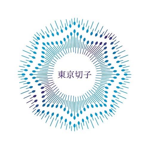 東京切子帯留め　海神　クリアーゴールド