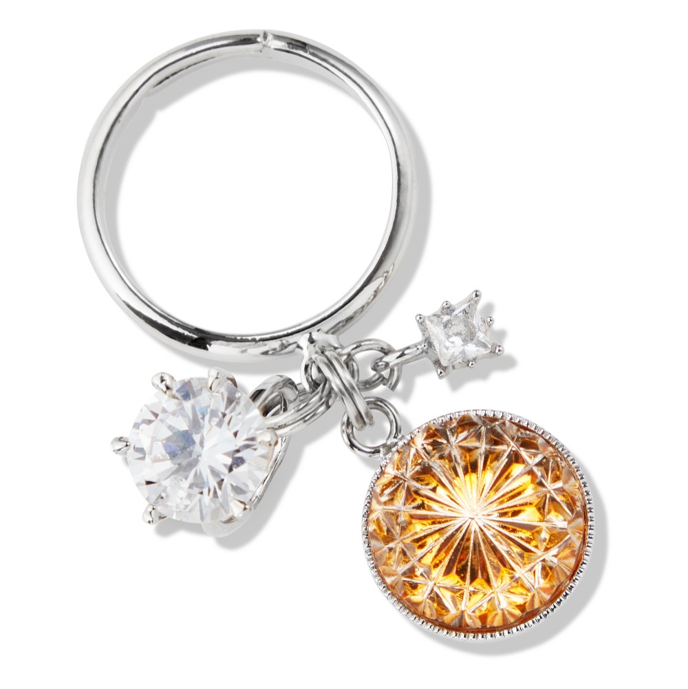 東京切子リング　菊　アンバー 14,256円