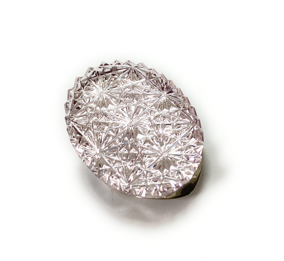 東京切子スカーフクリップ　星姫　Amethyst 1枚目の画像