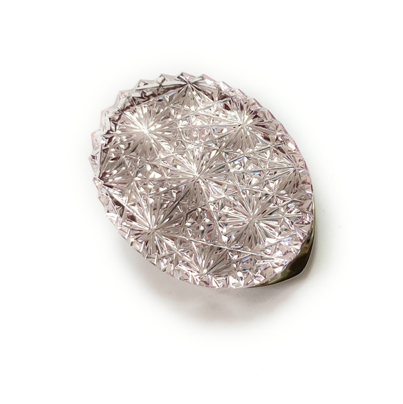 東京切子スカーフクリップ　星姫　Amethyst 4枚目の画像