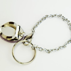 東京切子スカーフクリップ　星姫　Amethyst 5枚目の画像