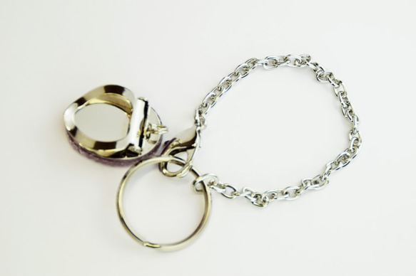 東京切子スカーフクリップ　星姫　Amethyst 5枚目の画像