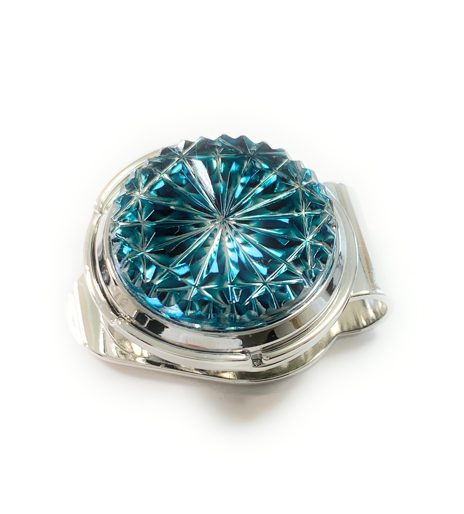 東京切子ゴルフマーカー　菊  ダークブルー