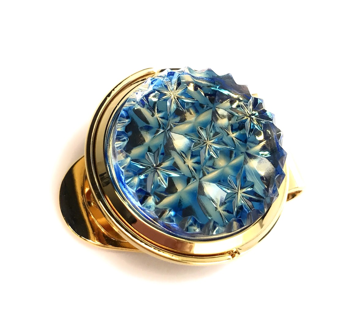 東京切子ゴルフマーカー　輝七宝　～かがやきしっぽう～　ブルー・ゴールド