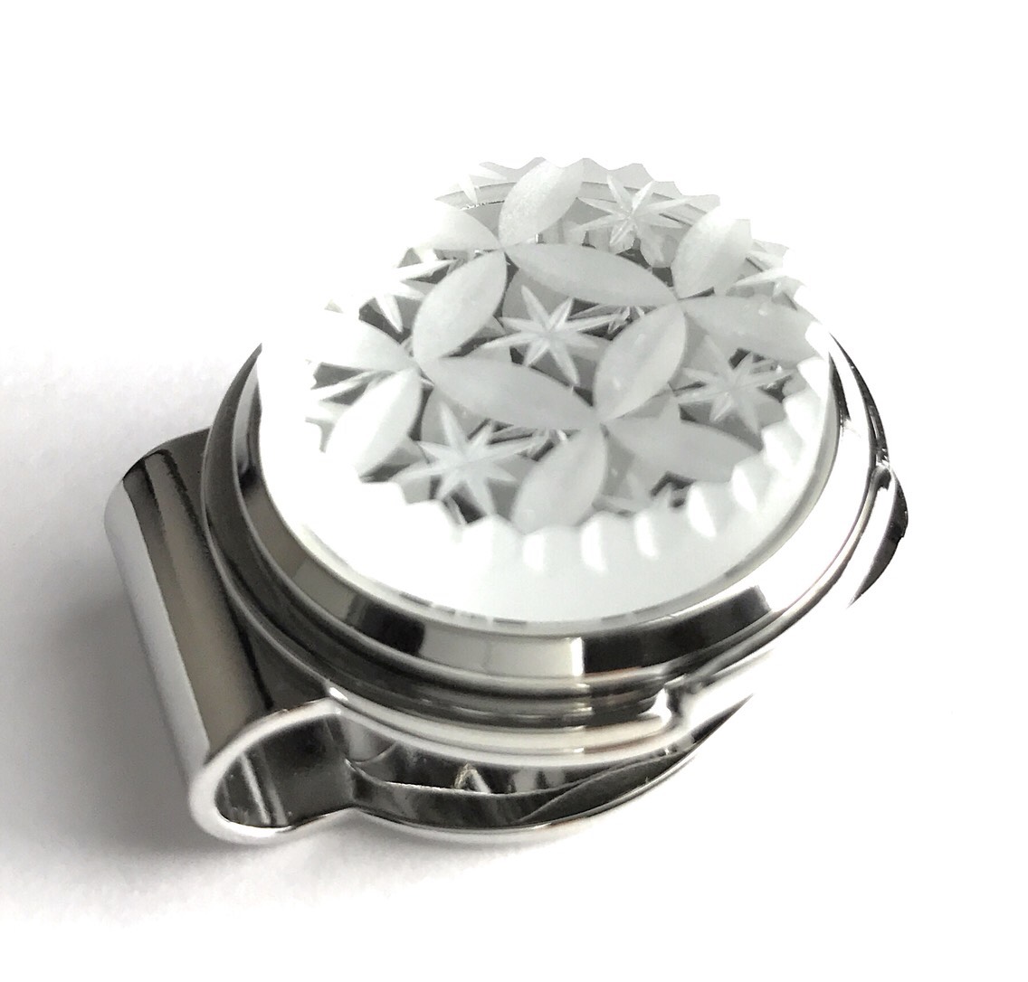 東京切子ゴルフマーカー 輝七宝　～かがやきしっぽう～　Relfection/ニッケル