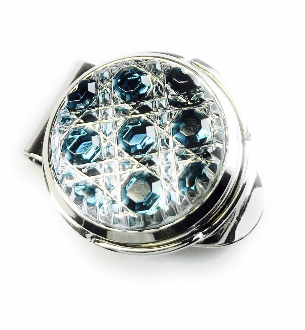 東京切子ゴルフマーカー 光籠目　ジェイド