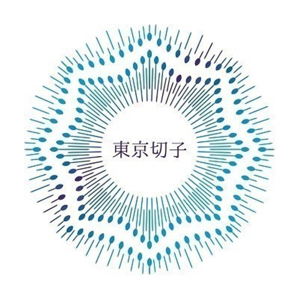 東京切子帯留め　丸　六花　/　ライト金赤・ゴールド 