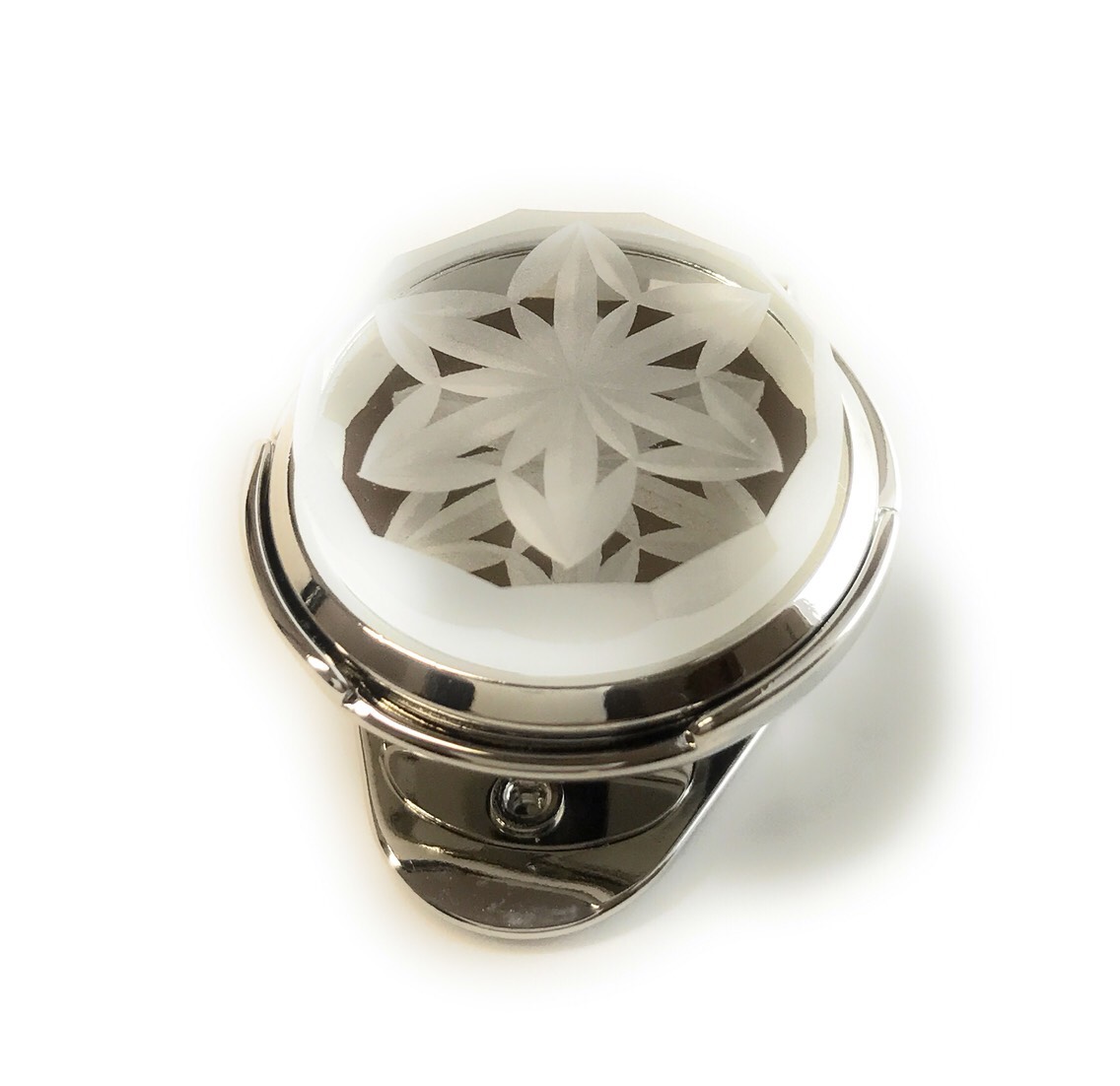 東京切子ゴルフマーカー　Reflection　雅楽　クリアー