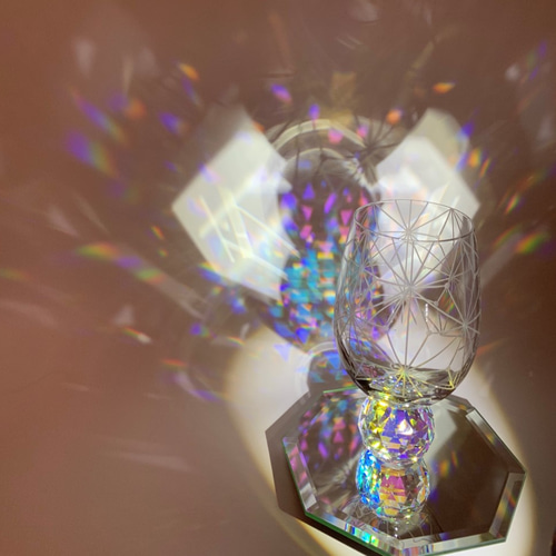 虹が出る東京切子 千代紙 グラス KILIKO 通販 5027023｜Creema