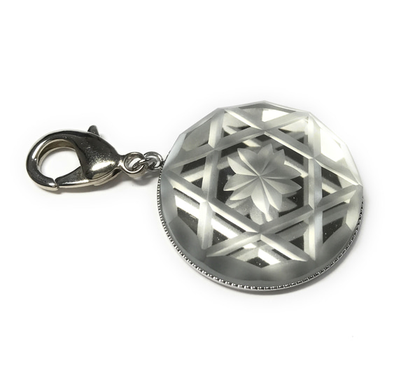 Tokyo Kiriko Charm Reflection Sakura Hexagram 第1張的照片