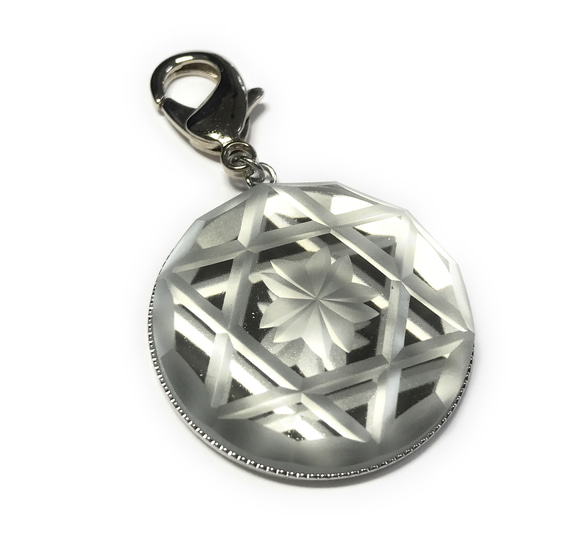 Tokyo Kiriko Charm Reflection Sakura Hexagram 第2張的照片