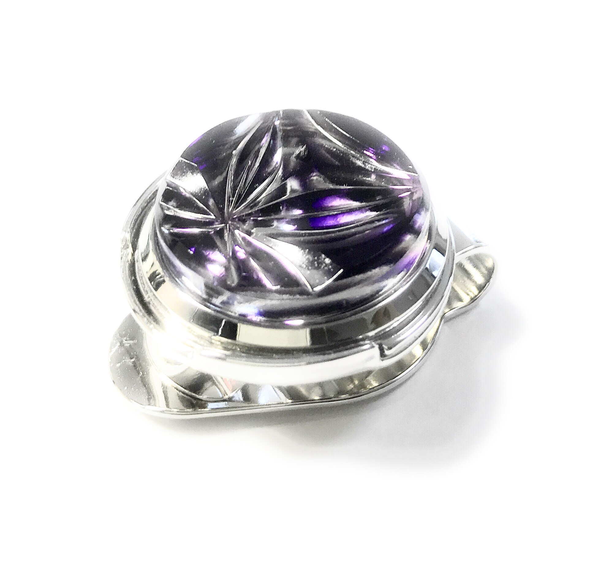 東京切子ゴルフマーカー　雅七宝　 パープル